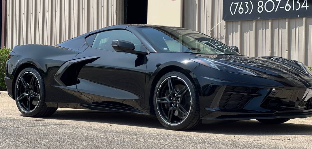 Black Corvette Auto Transport to Minneapolis MN